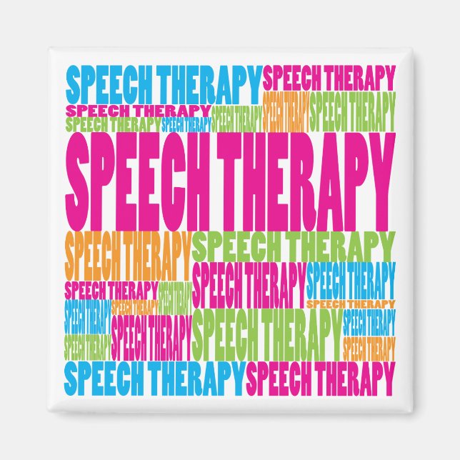 Colourful Speech Therapy Magnet (Front)