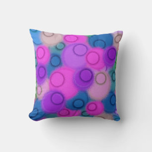Colourful Sphere Abstract Painting Cushion