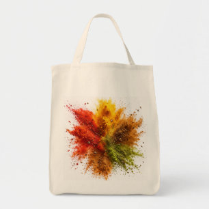 Colourful Spice Powder Explosion Burst Tote Bag