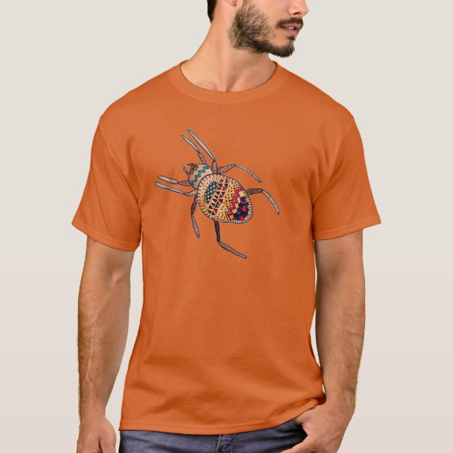Colourful Spider arachnid art T-Shirt (Front)