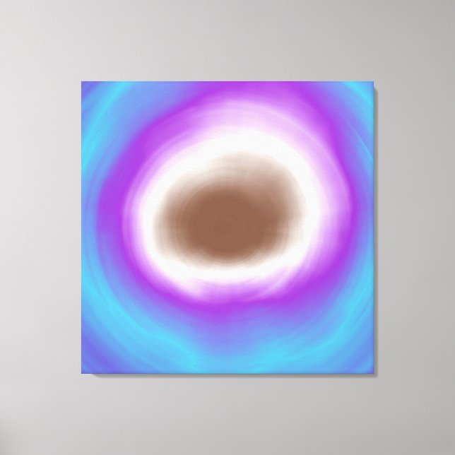 Colourful spiral abstract acrylic painting canvas print (Front)