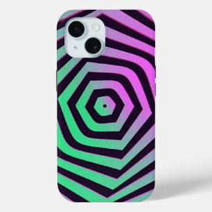 Colourful Spiral Design iPhone 15 Case