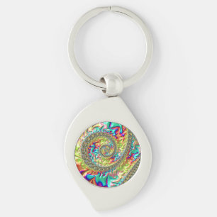 Colourful Spiral Key Ring