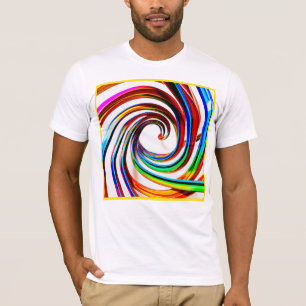 Colourful Spiral Pattern Art T-Shirt
