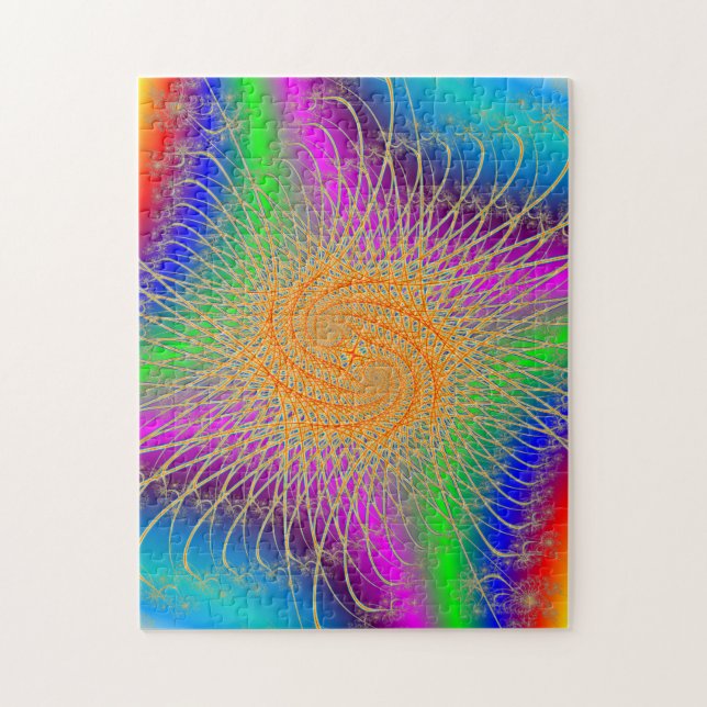 Colourful Spiral Pattern Jigsaw Puzzle (Vertical)