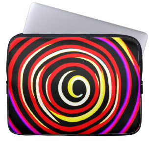 Colourful Spiral Pattern Laptop Sleeve
