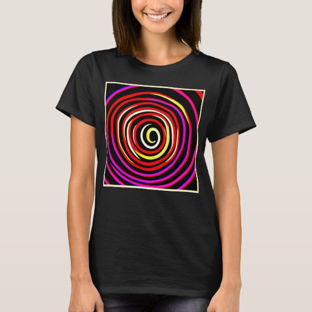 Colourful Spiral Pattern T-Shirt (Front)