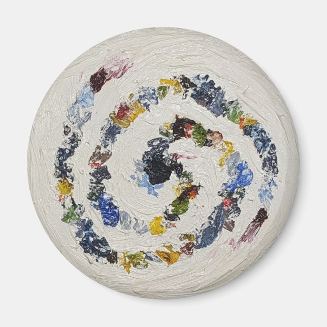 Colourful Spiral Refrigerator Magnet (Front)