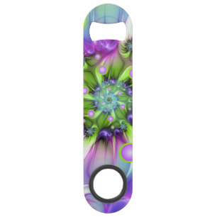 Colourful Spiral Round Shapes Abstract Fractal Art