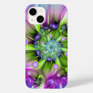 Colourful Spiral Round Shapes Abstract Fractal Art Case-Mate iPhone 14 Case