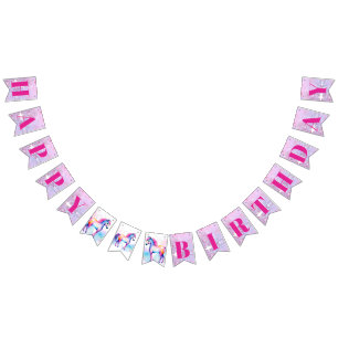 Colourful Spirit Pony 2 Happy Birthday Bubbles Bunting