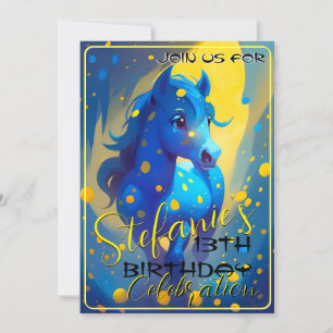 Colourful Spirit Pony 30 Birthday Invitation
