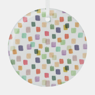 Colourful Splash: Abstract Seamless Background Glass Tree Decoration