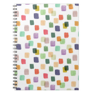Colourful Splash: Abstract Seamless Background Notebook