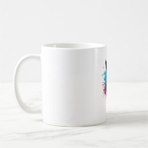 Colourful Splash Art Cute Dutch Rabbit Lover Coffee Mug
