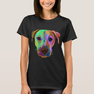 Colourful Splash Dog Black Mouth Cur T-Shirt