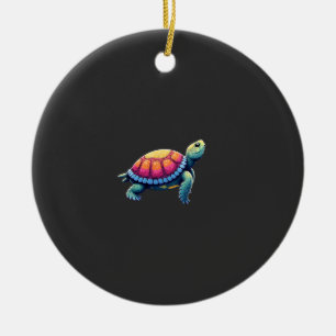 Colourful Splash Eastern Box Turtle (1) Ceramic Tree Decoration