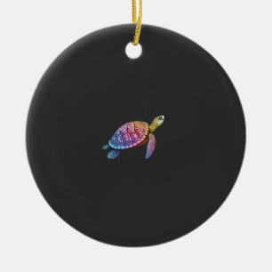 Colourful Splash Eastern Box Turtle (3) Ceramic Tree Decoration