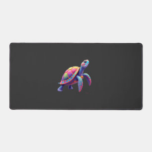 Colourful Splash Eastern Box Turtle (4) Desk Mat