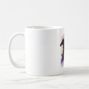 Colourful Splash Greyhound Portrait Puppy Owner Coffee Mug