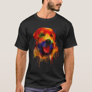 Colourful Splash Labrador Retriever Portrait Lab O T-Shirt