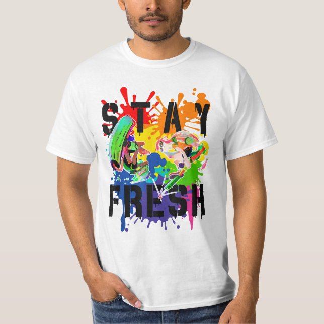 Colourful Splat  T-Shirt (Front)
