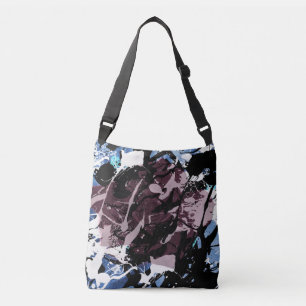 Colourful Splatter Rose  Crossbody Bag