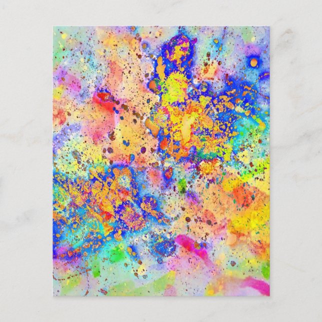 Colourful splatters (Front)