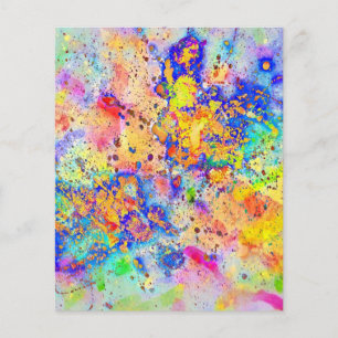 Colourful splatters