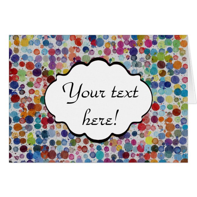 Colourful splatters abstract design (Front Horizontal)