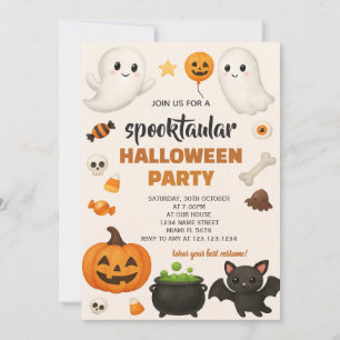 Colourful Spooky Celebration Invitation