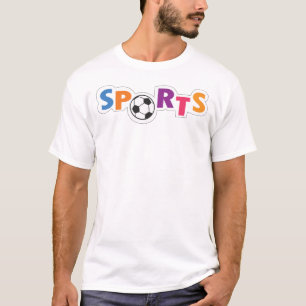 Colourful Sports text design T-Shirt
