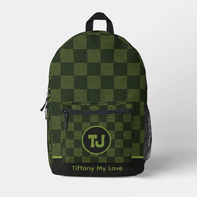 Colourful Sporty Team School Backpack (Front)