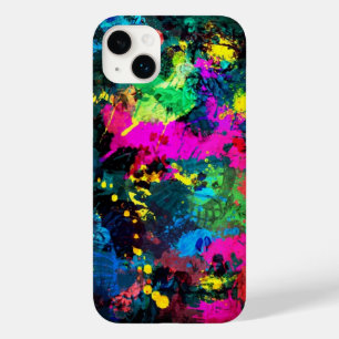 Colourful spot stain art Case-Mate iPhone 14 plus case