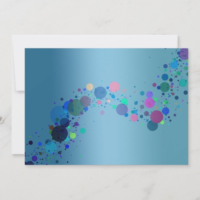 Colourful Spots Invitation (Front)