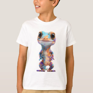 Colourful Spotted Gecko Lizard Creature Kids T-Shirt