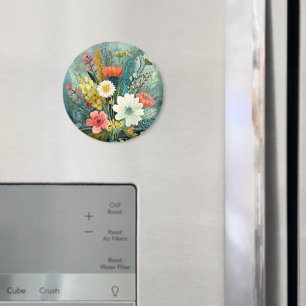 Colourful Spring Bouquet Magnet