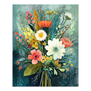 Colourful Spring Bouquet Photo Print