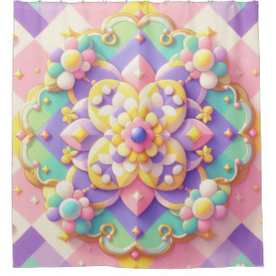 colourful spring/Easter/princess pastel Shower Curtain