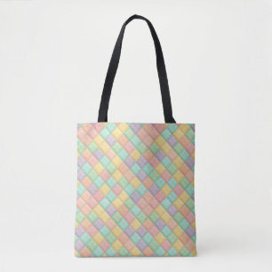Colourful spring/Easter vintage patchwork quilt Tote Bag