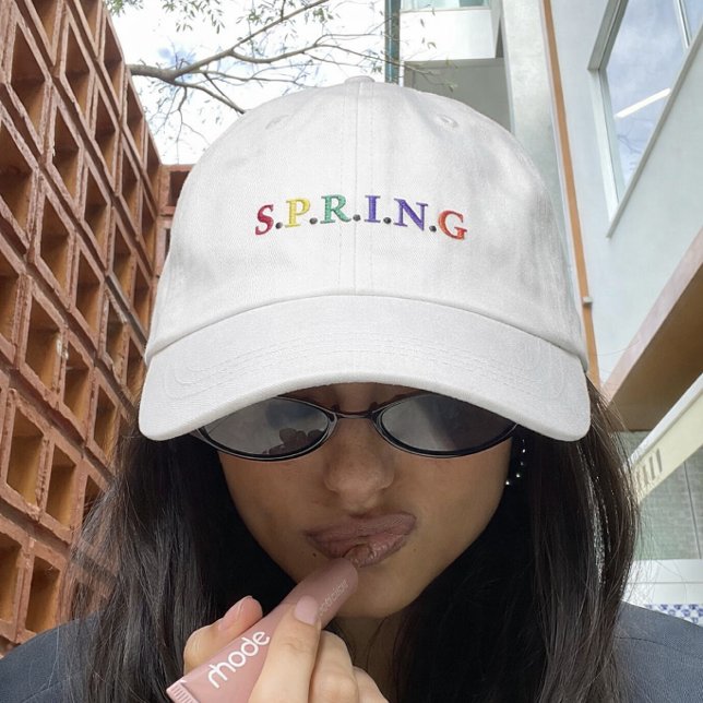 Colourful SPRING Embroidered Baseball Cap (Creator Uploaded)