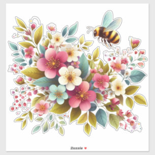 Colourful, Spring/Floral bee