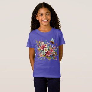 Colourful, Spring/Floral bee T-Shirt