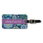 Colourful Spring Floral Pattern Custom Name