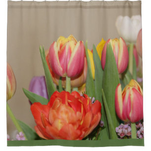 Colourful Spring Flower Photograph Shower Curtain