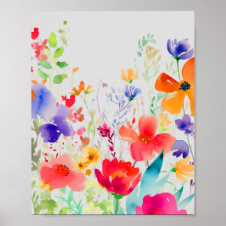 Colourful Spring flower Poster