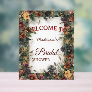 Colourful Spring Flower Wildflower Botanical Flowe Acrylic Sign