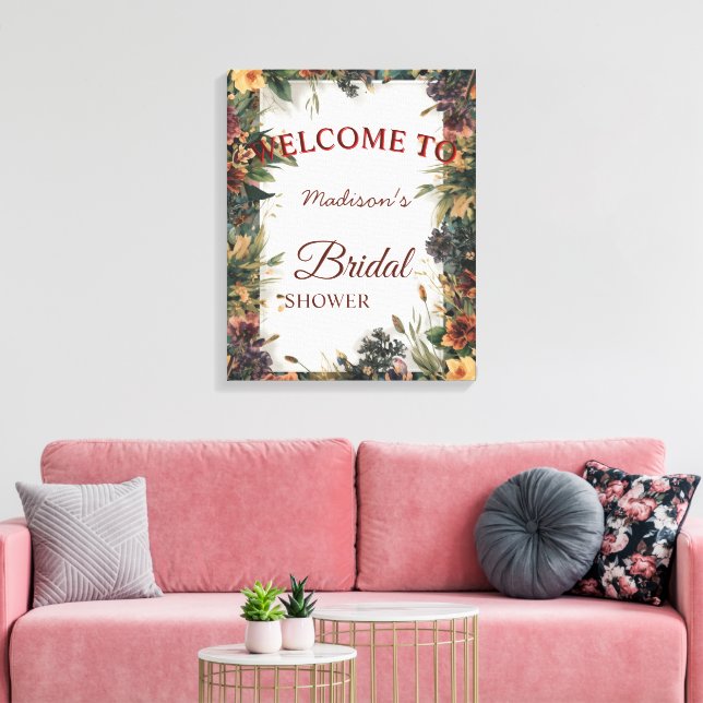 Colourful Spring Flower Wildflower Botanical Flowe Canvas Print (Insitu(LivingRoom))