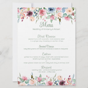 Colourful spring flowers border invitation