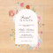 Colourful Spring Flowers Calligraphy Bridal Shower